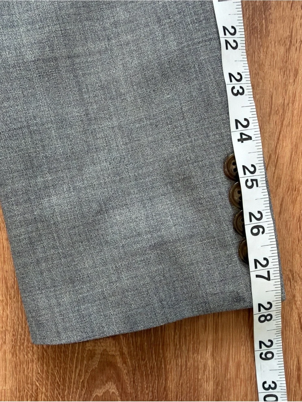 Voyager by J. Crew 44L Thompson Blazer Wool Heather Gray Sport Coat Jacket Flaw